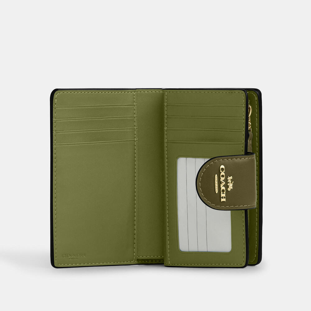Medium Corner Zip Wallet In Signature Canvas - Picture 2 of 6